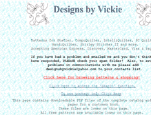 Tablet Screenshot of designsbyvickie.com